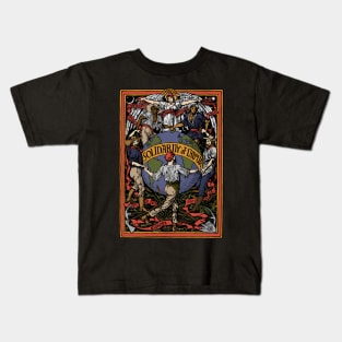 Solidarity of Labour In Color - Walter Crane, Socialist, Propaganda, Leftist, Communist Kids T-Shirt